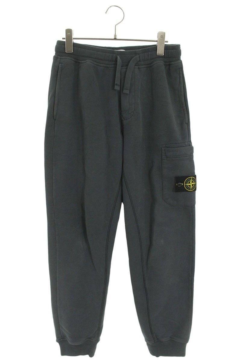 ストーンアイランド ワッペン付きガーメントダイスウェットロングパンツ メンズ S