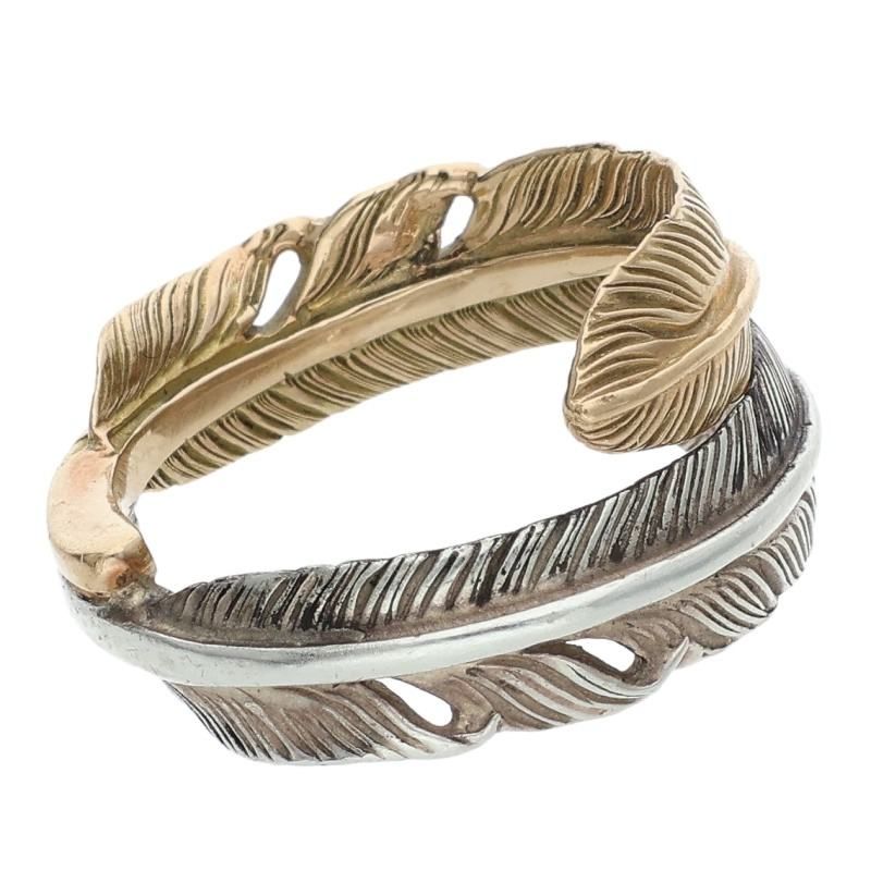  アリゾナフリーダム R 85 f K 18シルバーコンビダブルフェザーリング メンズ 15号 リング 指輪 アクセサリー