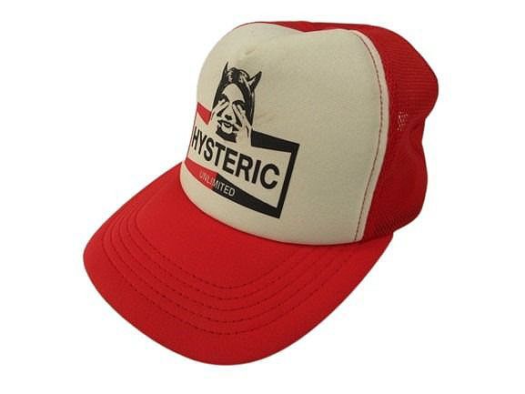 HYSTERIC GLAMOUR メッシュキャップ 赤 HYS SOUND メッシュキャップ