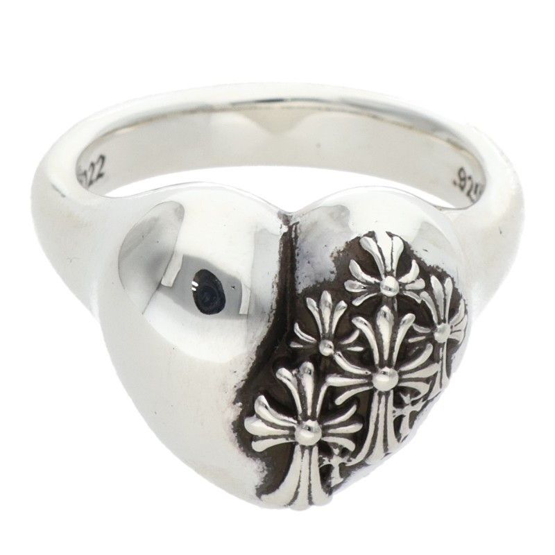 クロムハーツ R I P HEART リップハート シルバーリング メンズ 16号