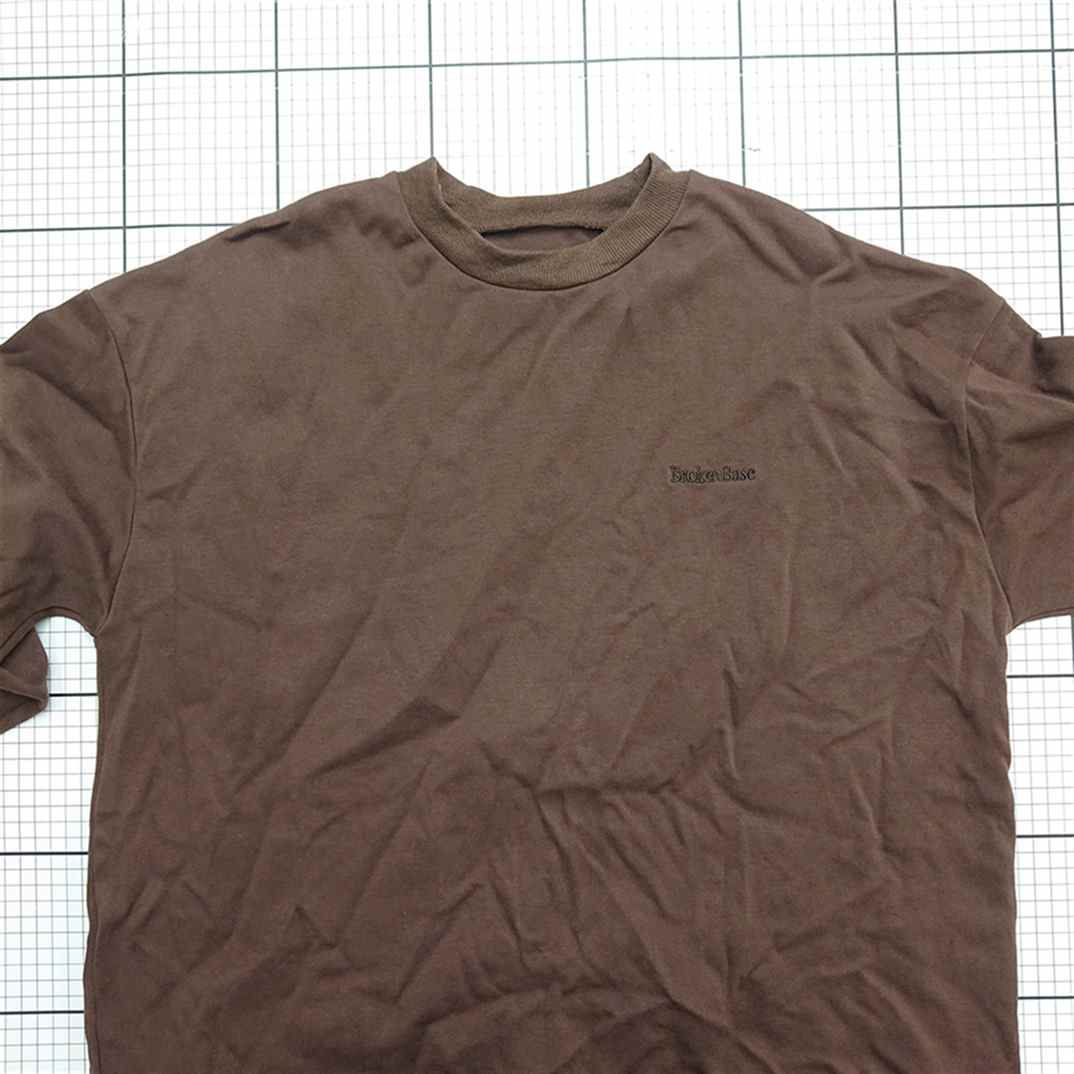 ⊇ 【ブロークンベース BrokenBase】BB1214 ロンT 長袖Tシャツ ブラウン系 Lサイズ メンズ E  【1509190044928】