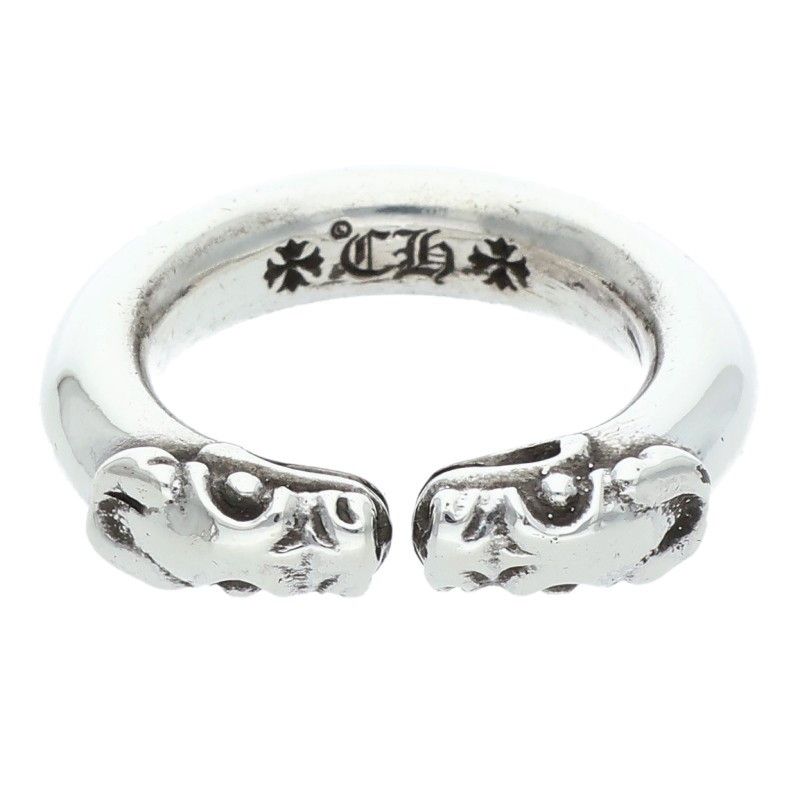 クロムハーツ DOUBLE DOG RING ダブルドッグ シルバーリング メンズ 15 5号