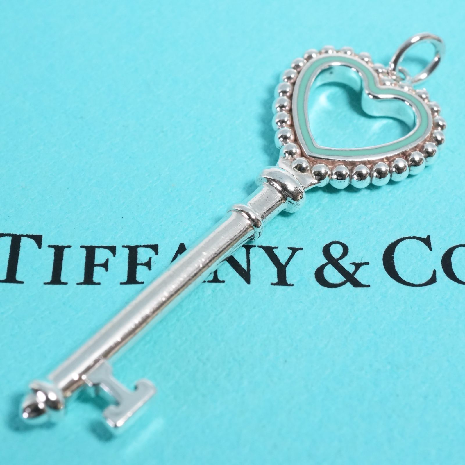 ティファニー ハート エナメル キー ラージ ペンダントトップ/25-2181S