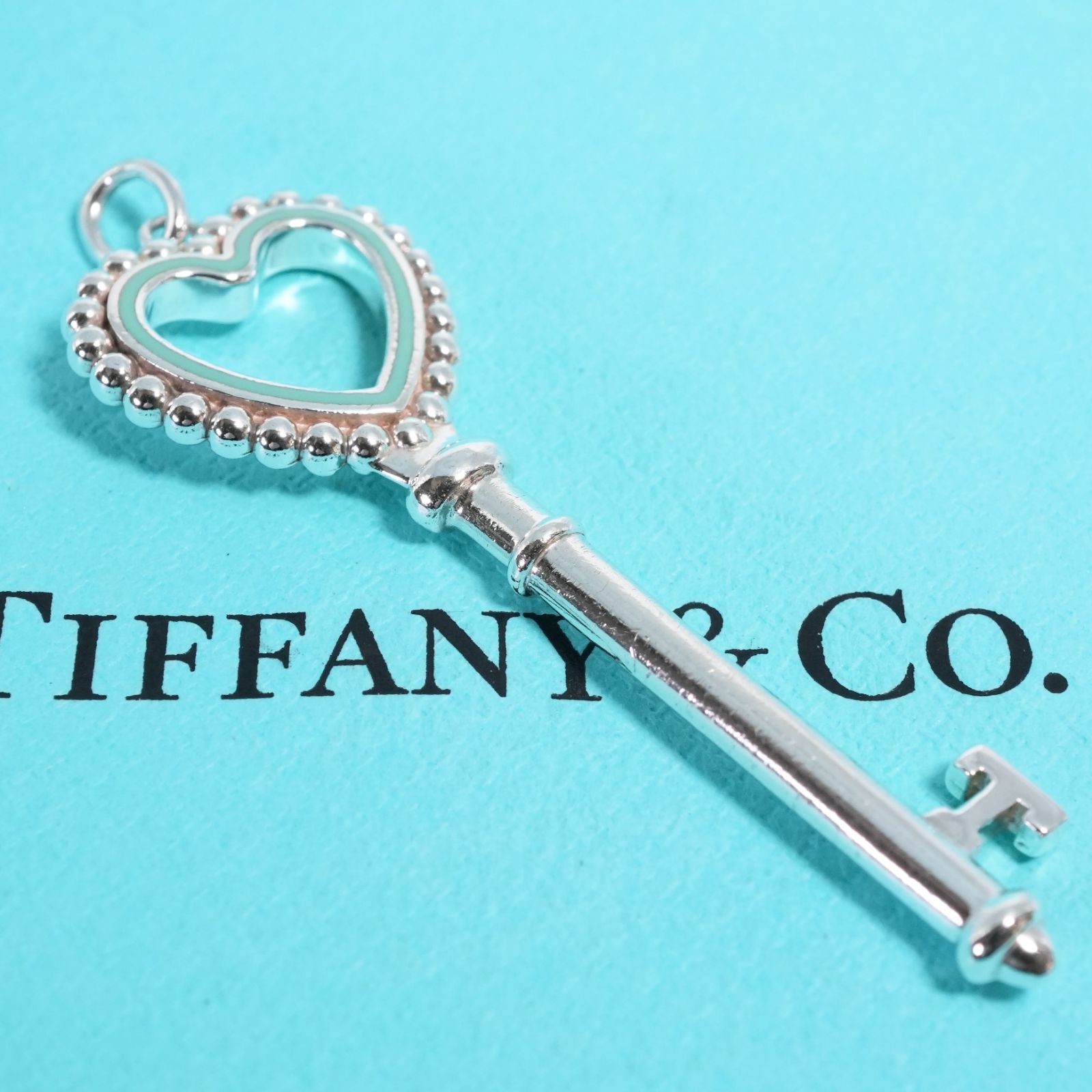 ティファニー ハート エナメル キー ラージ ペンダントトップ/25-2181S