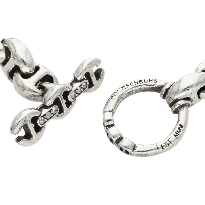 ホーセンブース 10MM OPEN-LINK BRACELET 6ポイントダイヤシルバー