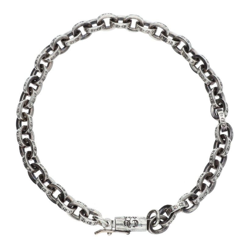 クロムハーツ ペーパーEチェーン シルバーブレスレット 7inch CHROME HEARTS クロムハーツ ペーパー E チェーン ブレスレット
