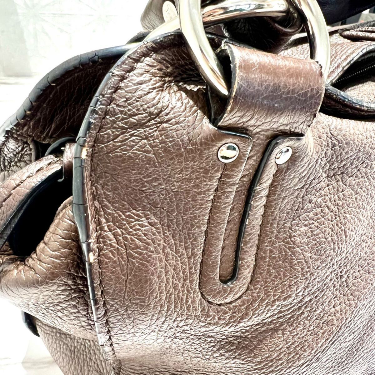 レディース ??CELINE セリーヌ ハンドバッグ ホーボーバッグ 南京錠 鍵 