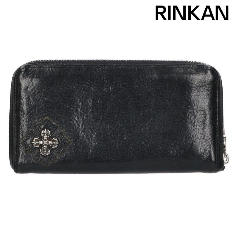 クロムハーツ RC F ZP 2|フィリグリープラス フィリグリープラス装飾ラウンドジップレザーウォレット財布 メンズ