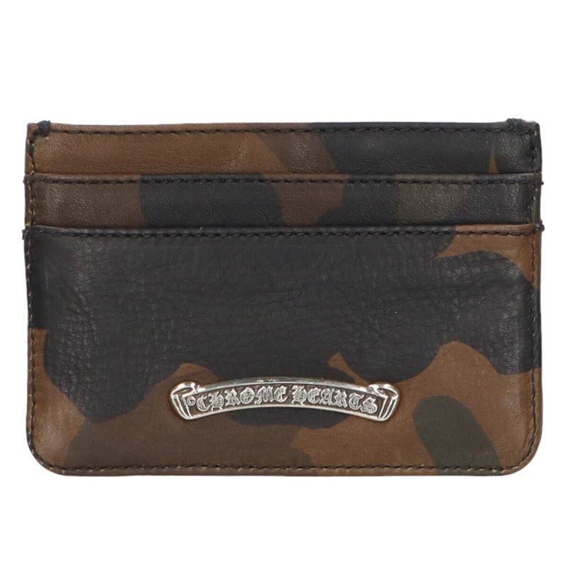 クロムハーツ DOUBLE SIDE ダブルサイド 迷彩カモフラレザーカードケースカードケース メンズ