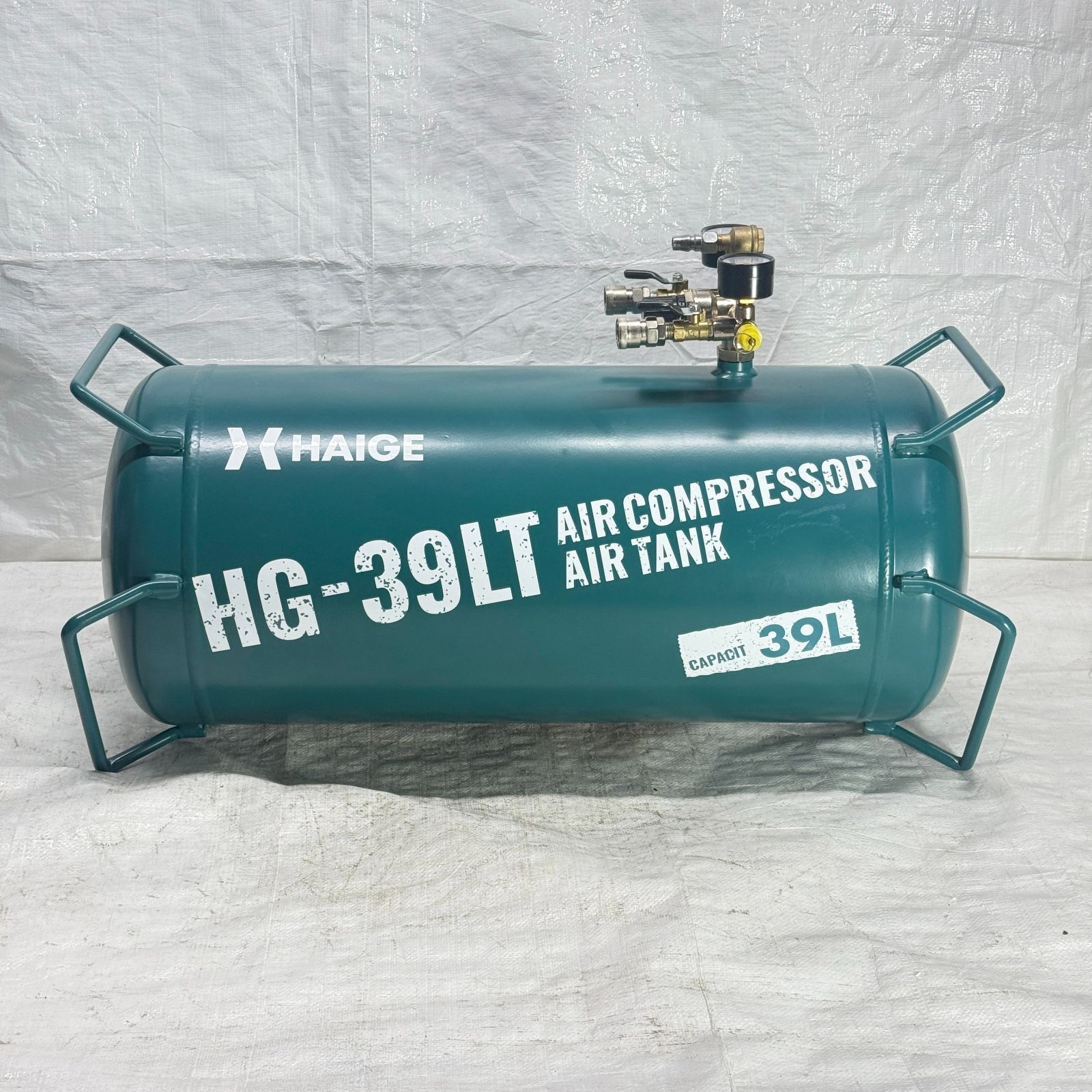展示品 エアタンク スチール製 サブタンク 容量39 L 最大圧力0.9 MPa HG-39 LT 1245-6