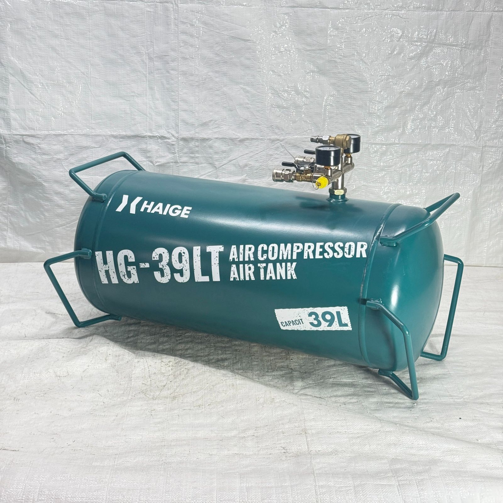 エアタンク スチール製 サブタンク 容量39 L 最大圧力0 9 MPa HG 39 LT 1245 6