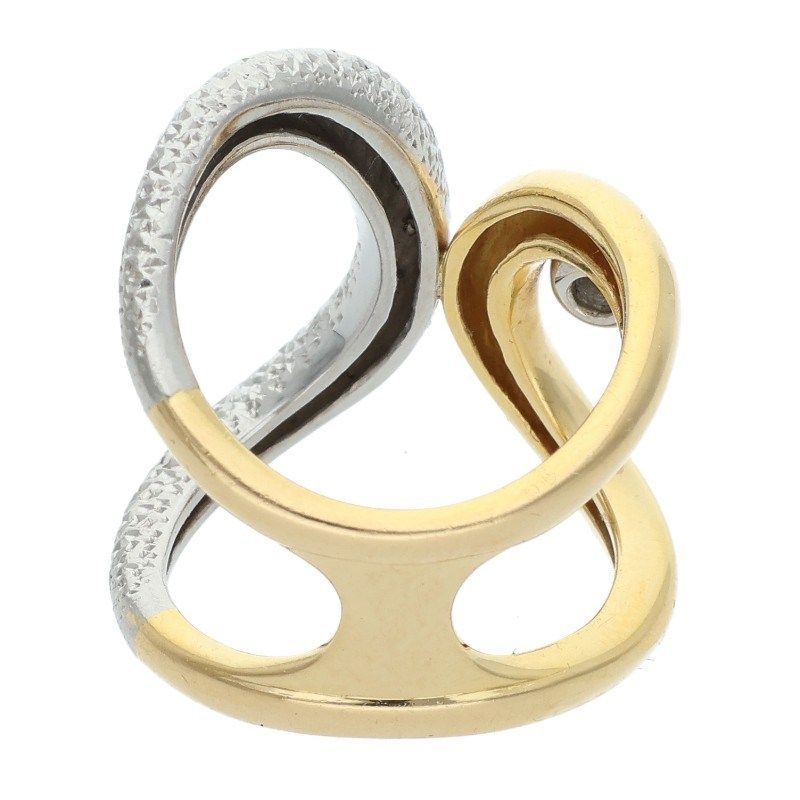 アズタイム K18YG PT900コンビ1ダイヤリング メンズ 13号 - メルカリ