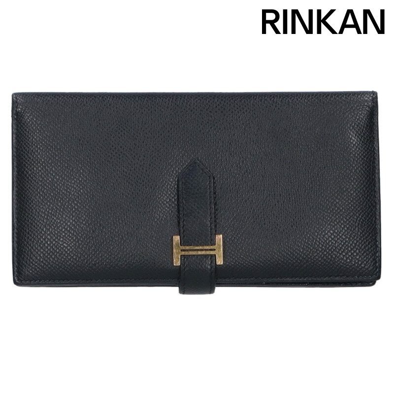 エルメス ベアンスフレ Y刻印 G金具 ヴォーエプソン長財布 メンズ