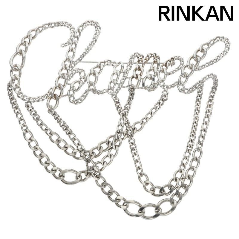 シャネル メタルロゴチェーンブローチ メンズ