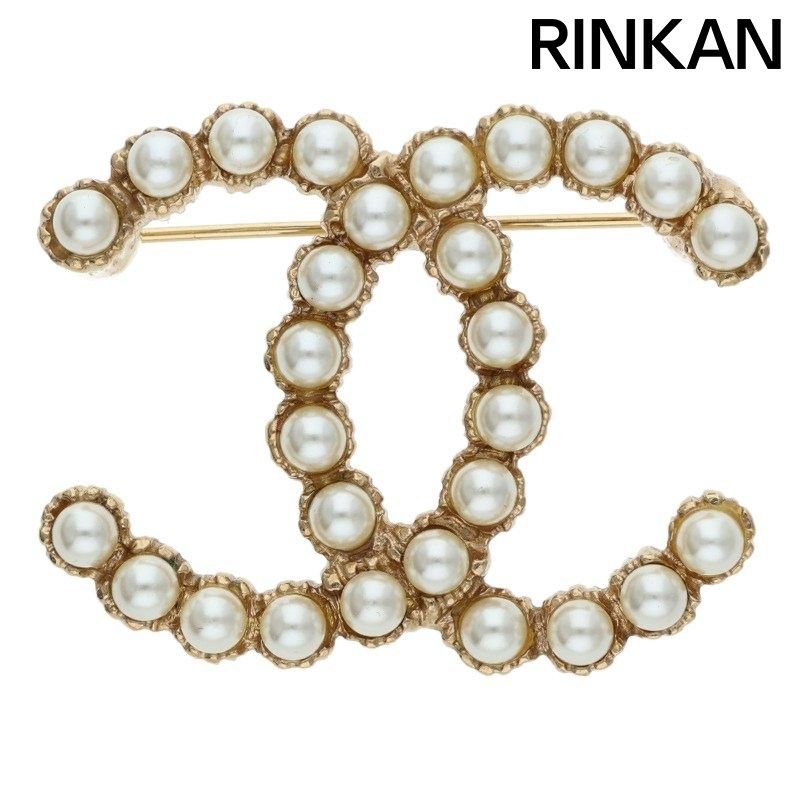 シャネル ココマークフェイクパールブローチ レディース