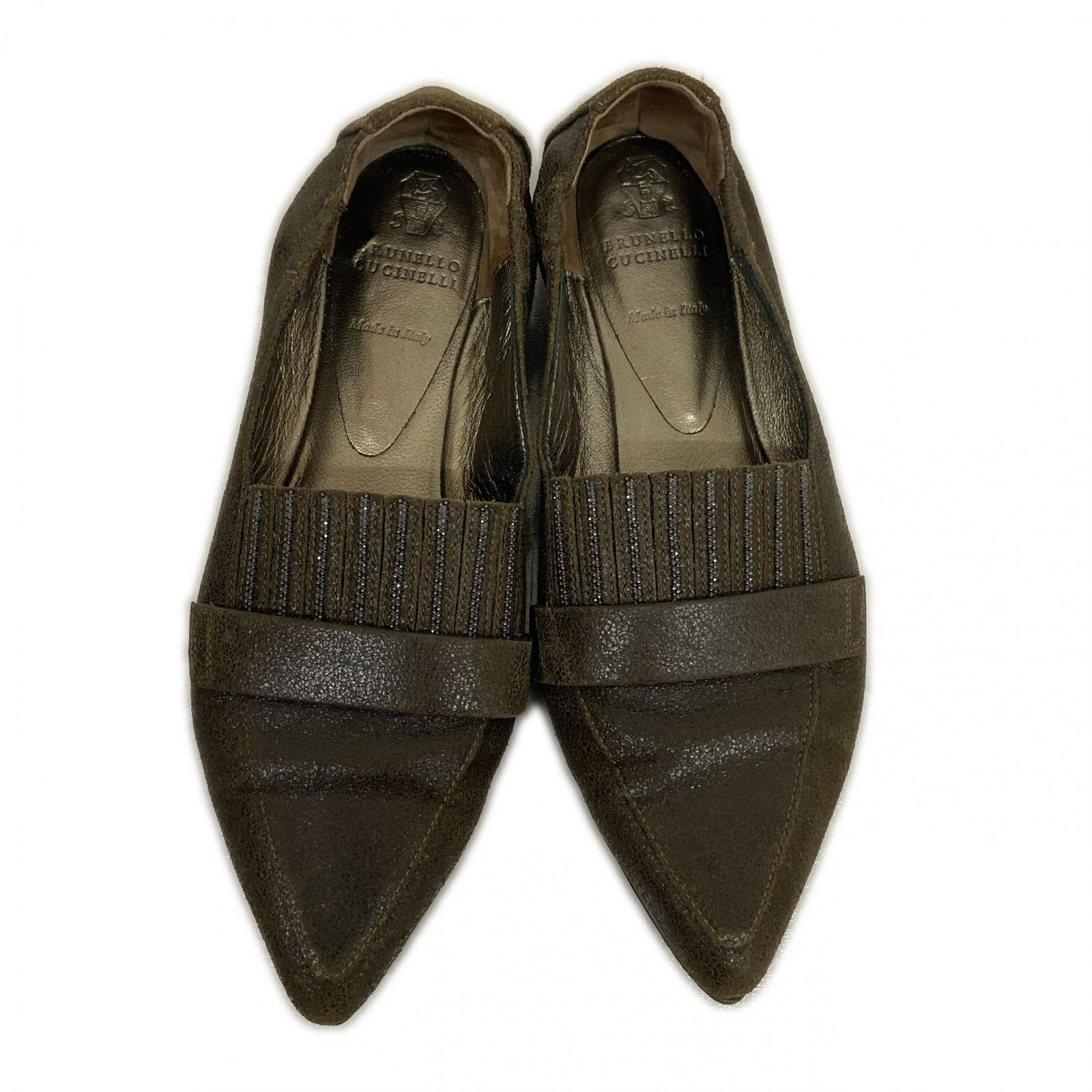 BRUNELLO CUCINELLI ブルネロクチネリ ポインテッド トゥ パンプス モニーレパンプス レディース ブラウン