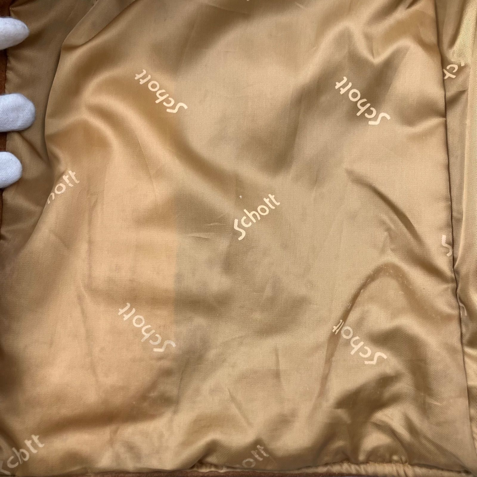 OG 13 Schott スウェードレザー3 rdジャケット ブラウン サイズ42