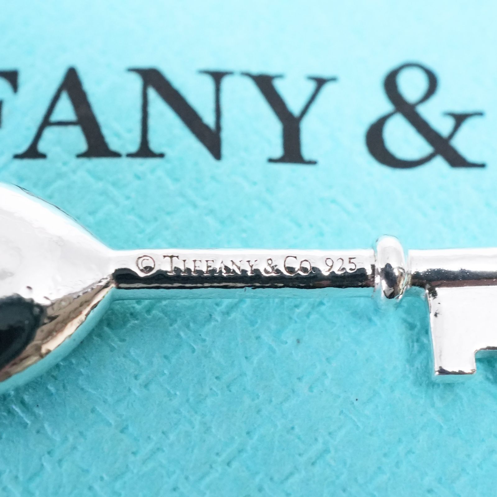 ティファニー ハート ブルー エナメル キー スモール チャーム/25-2180