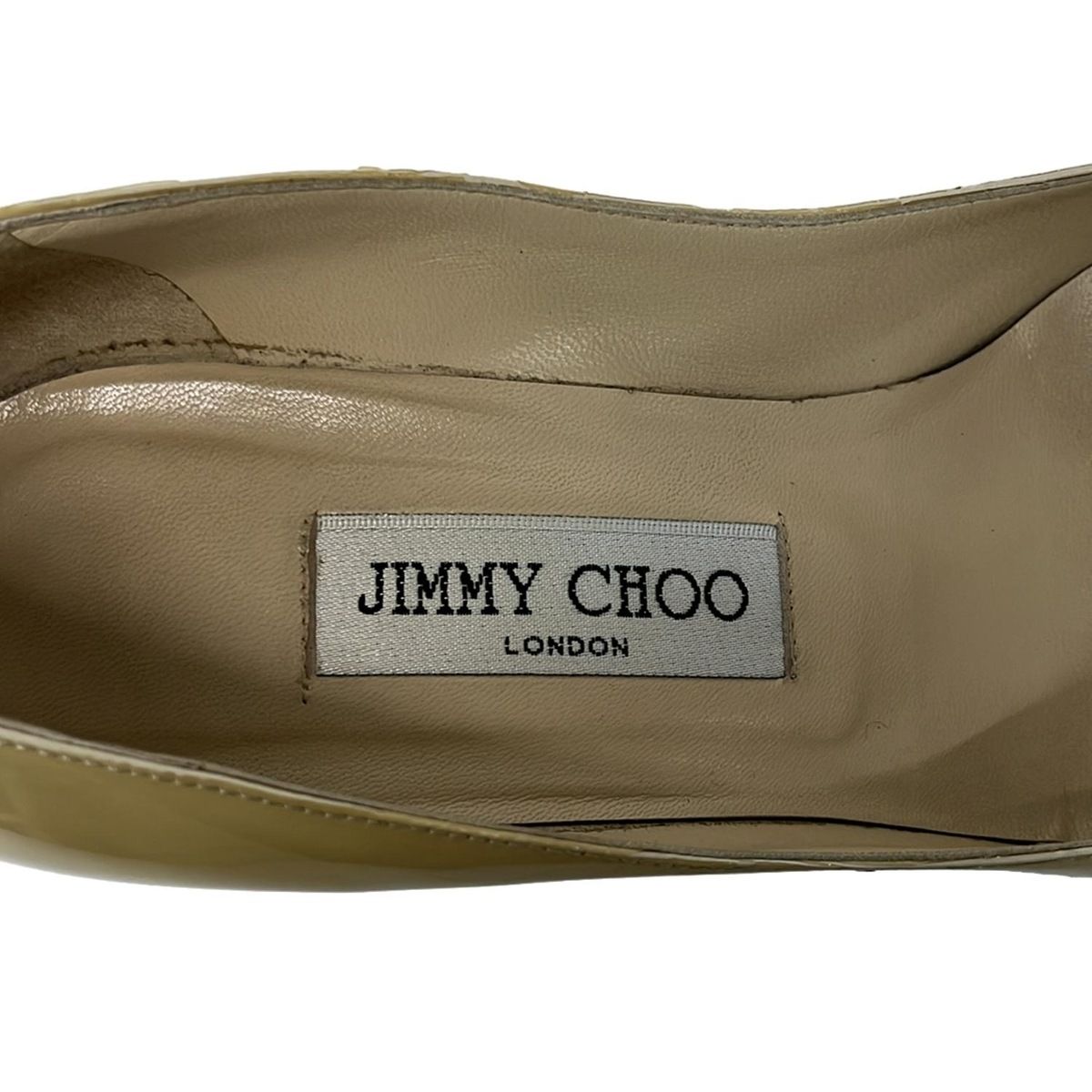  JIMMY CHOO ジミーチュウ パンプス 36 1 2 レディース - ベージュ レザー ハイヒール パンプス パンプス