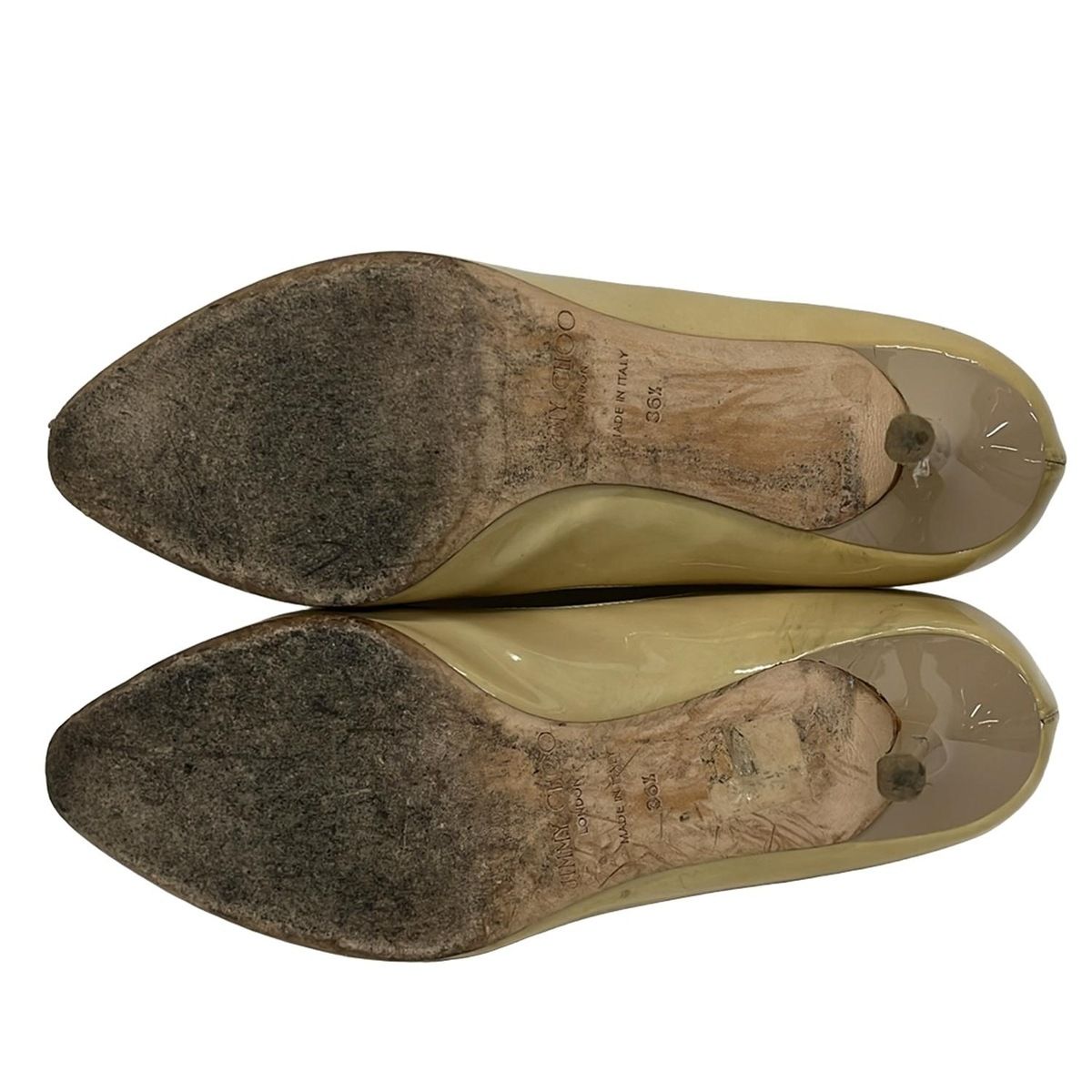 JIMMY CHOO(ジミーチュウ) パンプス 36 1/2 レディース - ベージュ