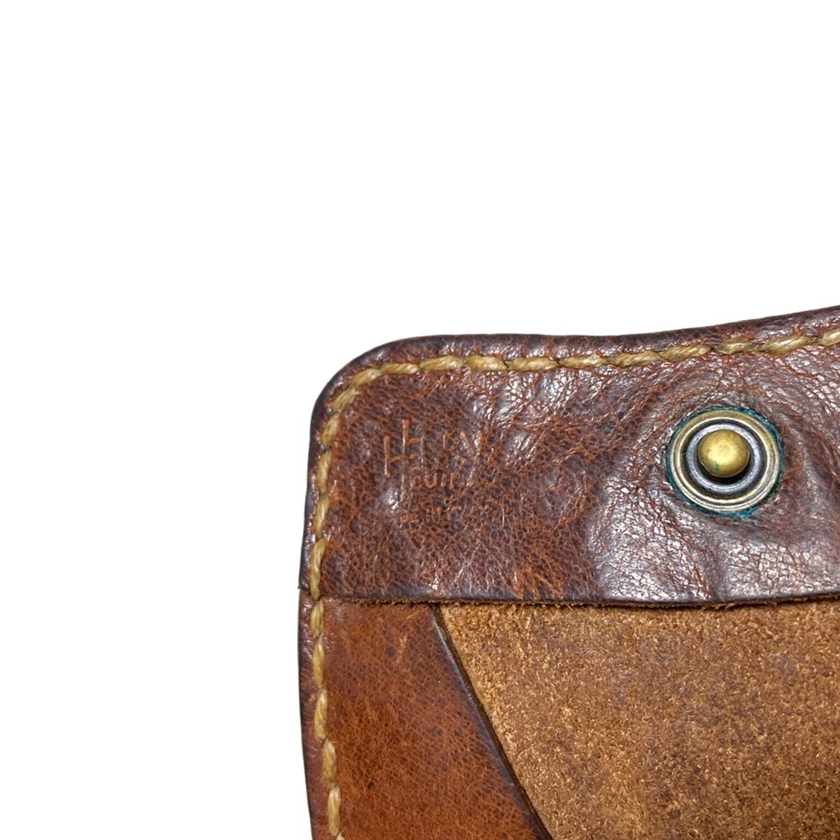 アンリークイール　カードケース　ケース　レザー　HENRY CUIR HENRY CUIR(アンリークイール) コインケース - ダークブラウン レザー