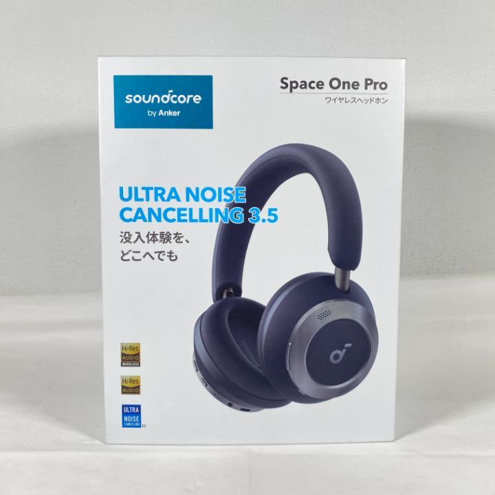東店46-2680-2512 店舗併売 ANKER アンカー Sound core Space One Pro 黒 ワイヤレス ノイズキャンセル ヘッドホン