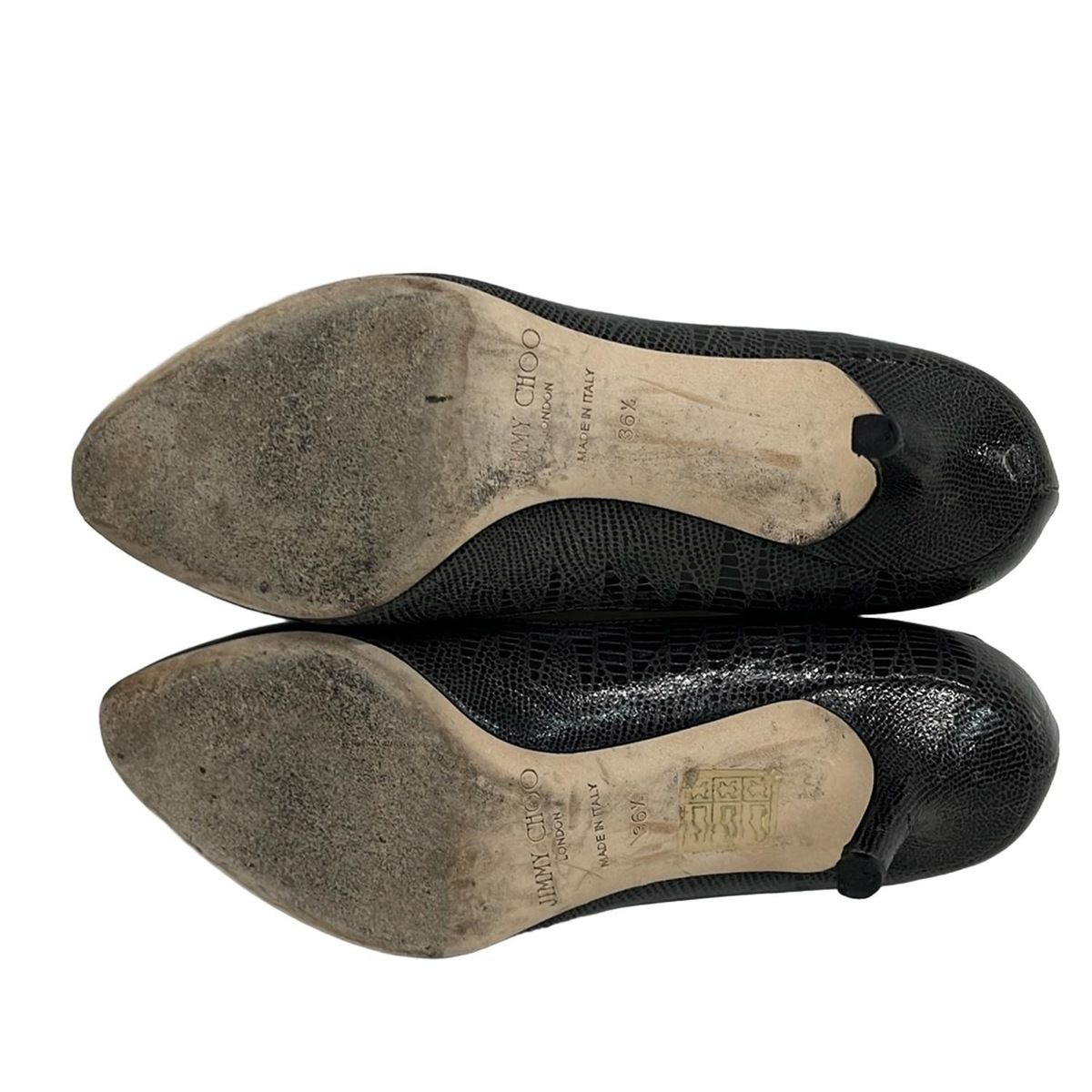 JIMMY CHOO(ジミーチュウ) パンプス 36 1/2 レディース - 黒