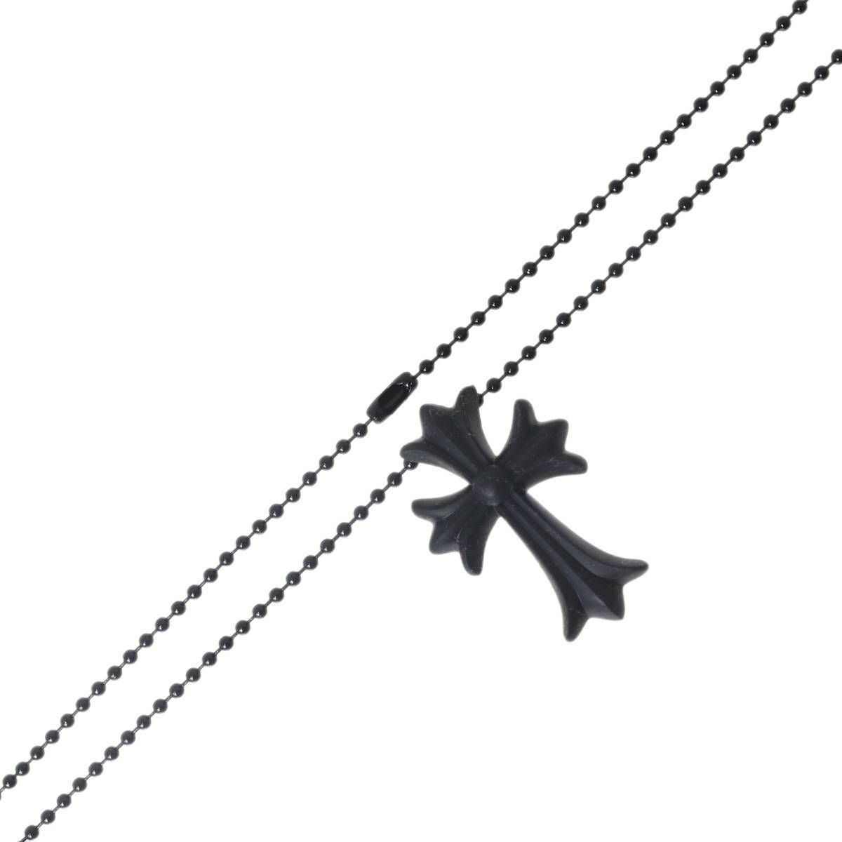 CHROME HEARTS/クロムハーツ ラバー スモールCHクロス ネックレス 