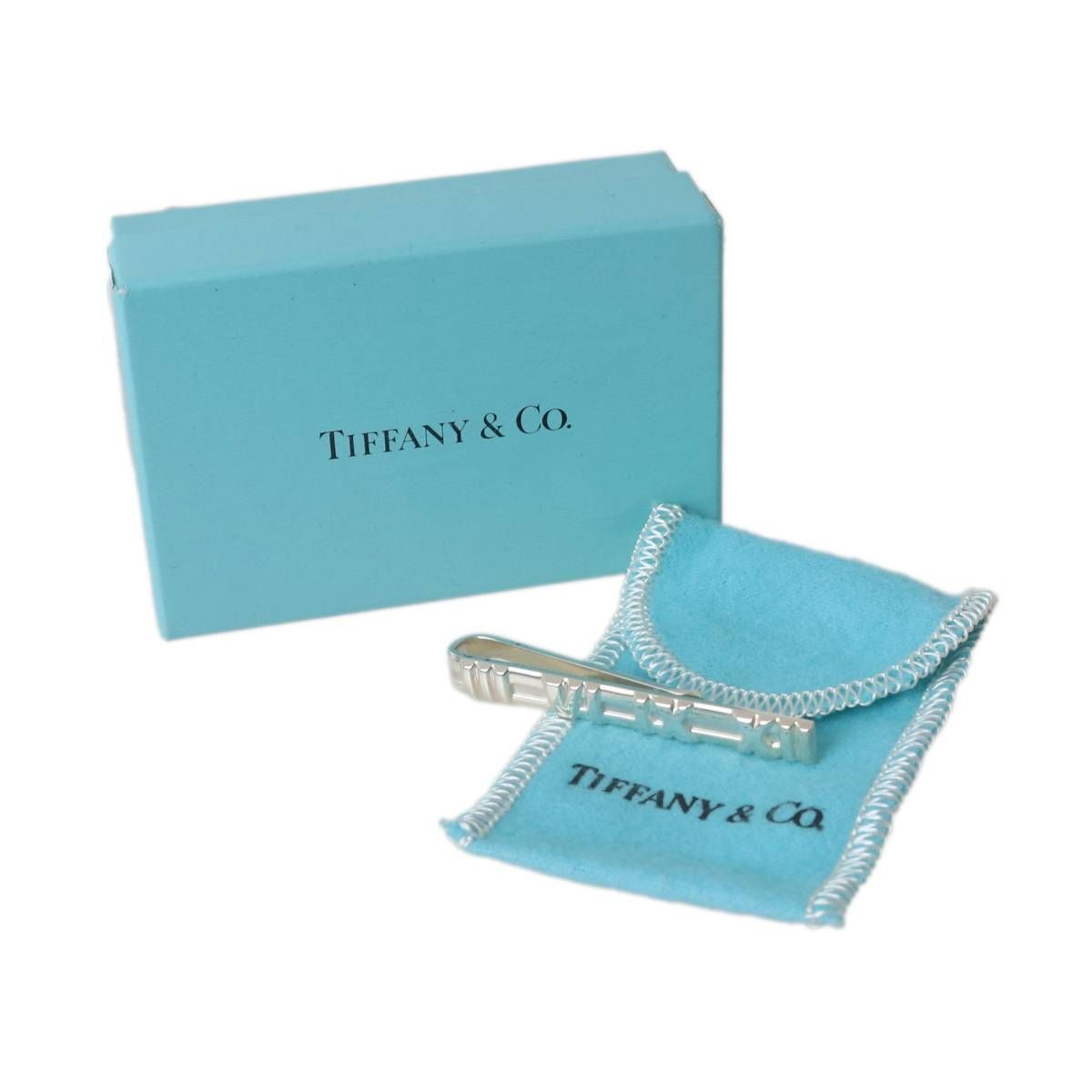 Tiffany-Co. ティファニー アトラス タイピン SILVER Sv 925 箱 袋 52. .6 mm 重量10.3 g NT Bランク