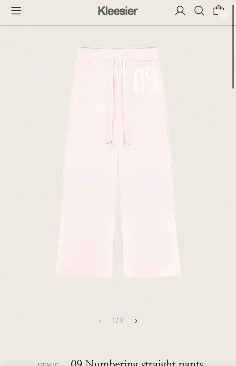 クリシアー09 ナンバリング パンツ ズボン クールピンク バージョン