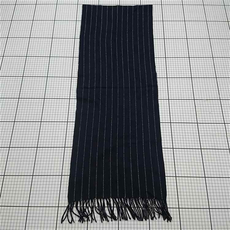 ◇ ⊇ フェアファクス FAIRFAX カシミヤ100% ストライプマフラー