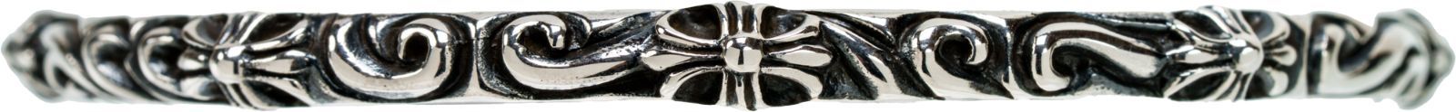  静かに宿る信念と美意識｜クロス×唐草が描くシルバー925 スクロールバングル ブレスレット バングル アクセサリー