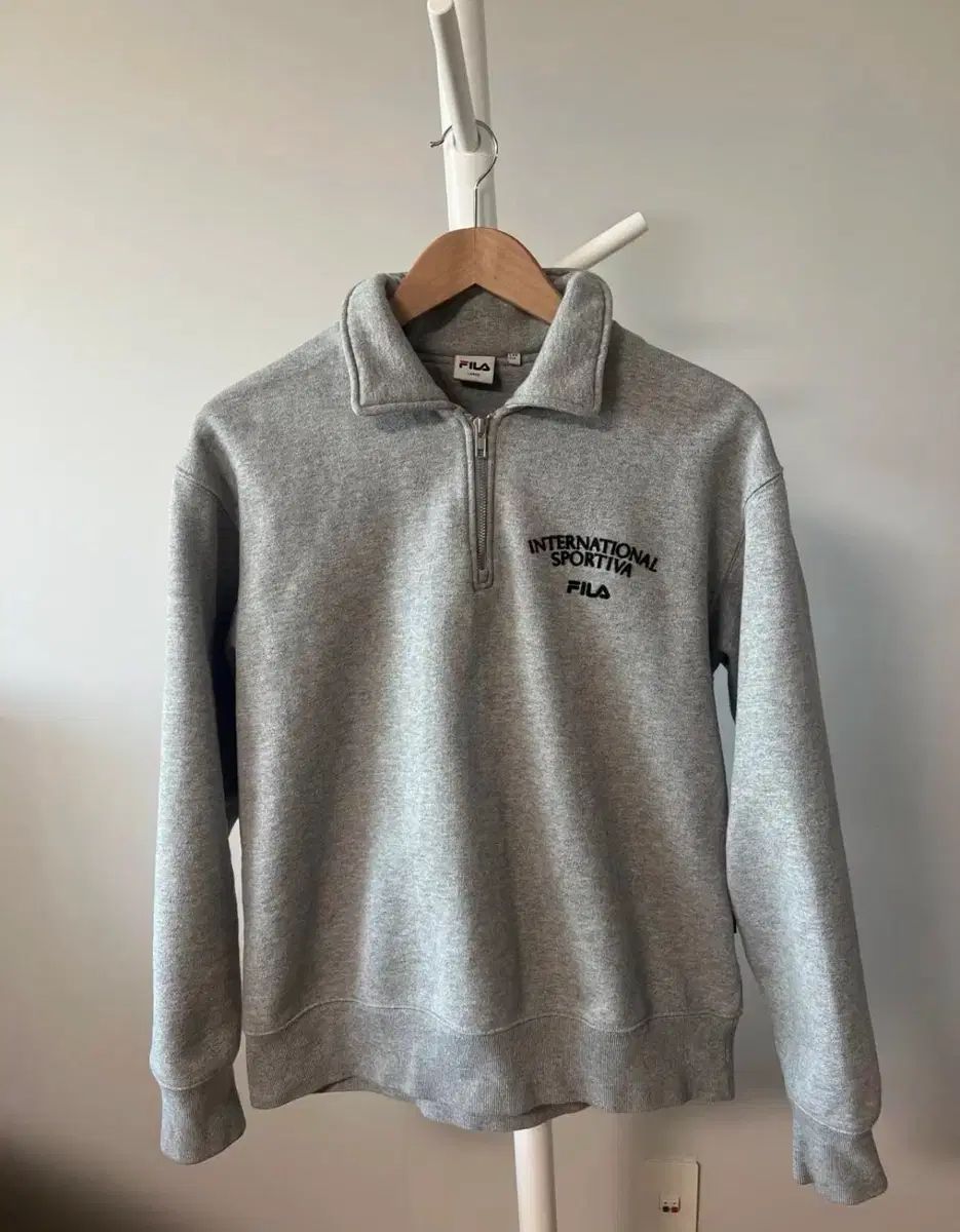【人気SALE，新作登場】 FILA フィラ ハーフジップアップ ユニセックス large (ラージ) トレーナー・スウェット