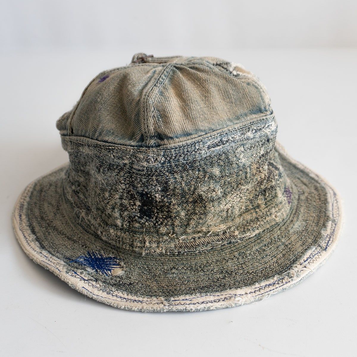 KAPITAL デニム 老人と海 バケットハット 帽子 キャピタル クラッシュリメイク s 2512014
