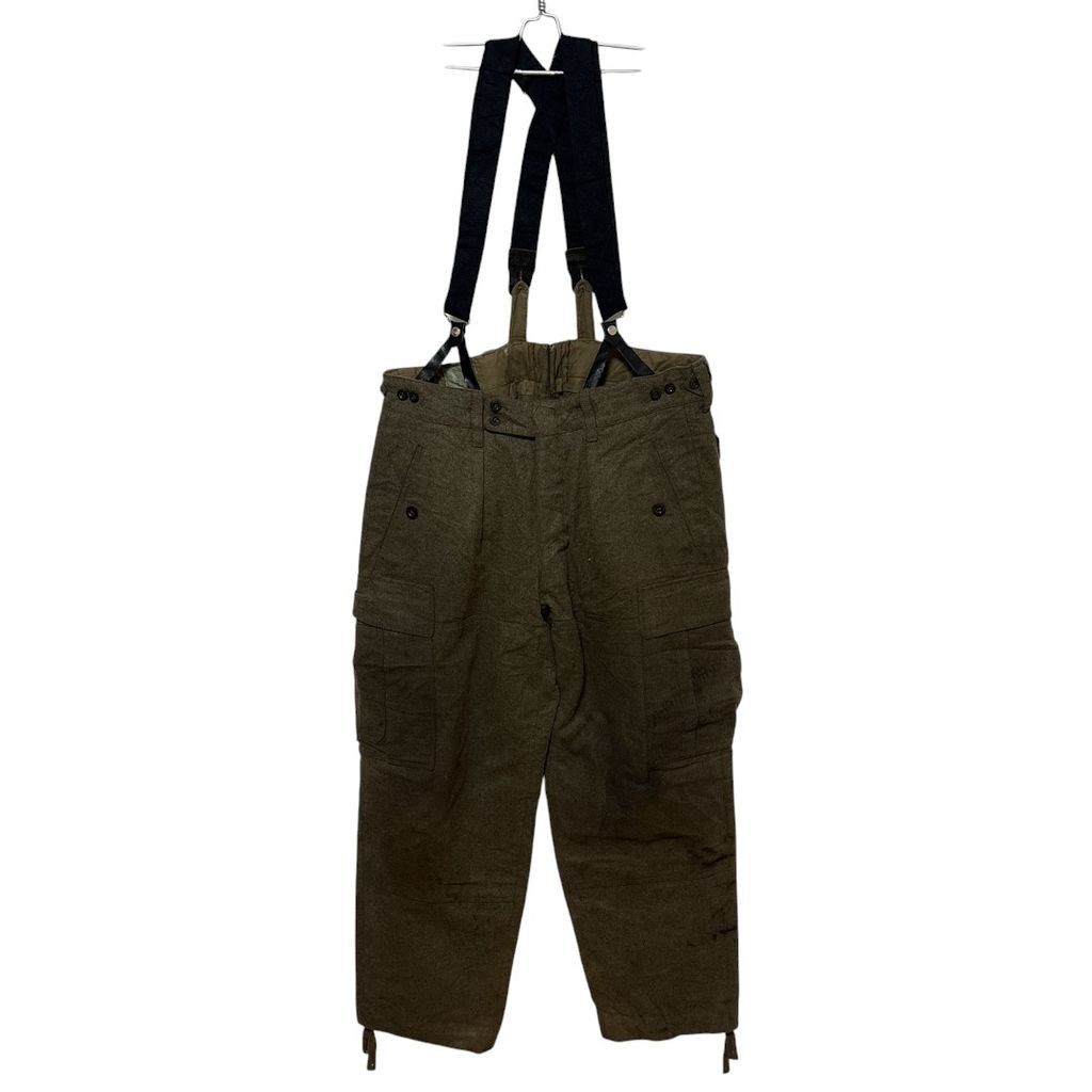 ドイツ軍】 60s サスペンダー ウールカーゴ ダブルニーフィールド