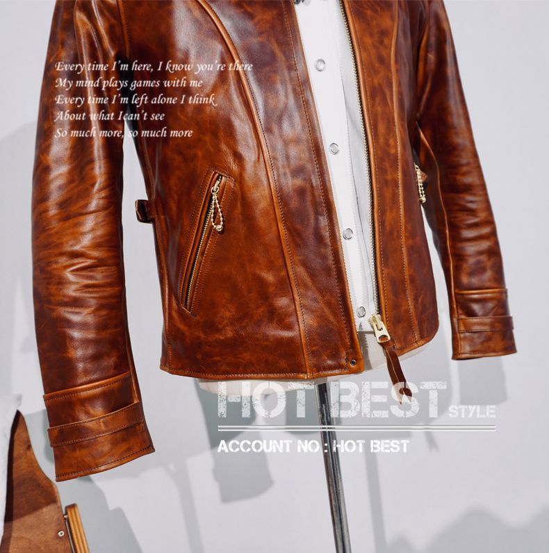 レザージャケット 植物鞣し