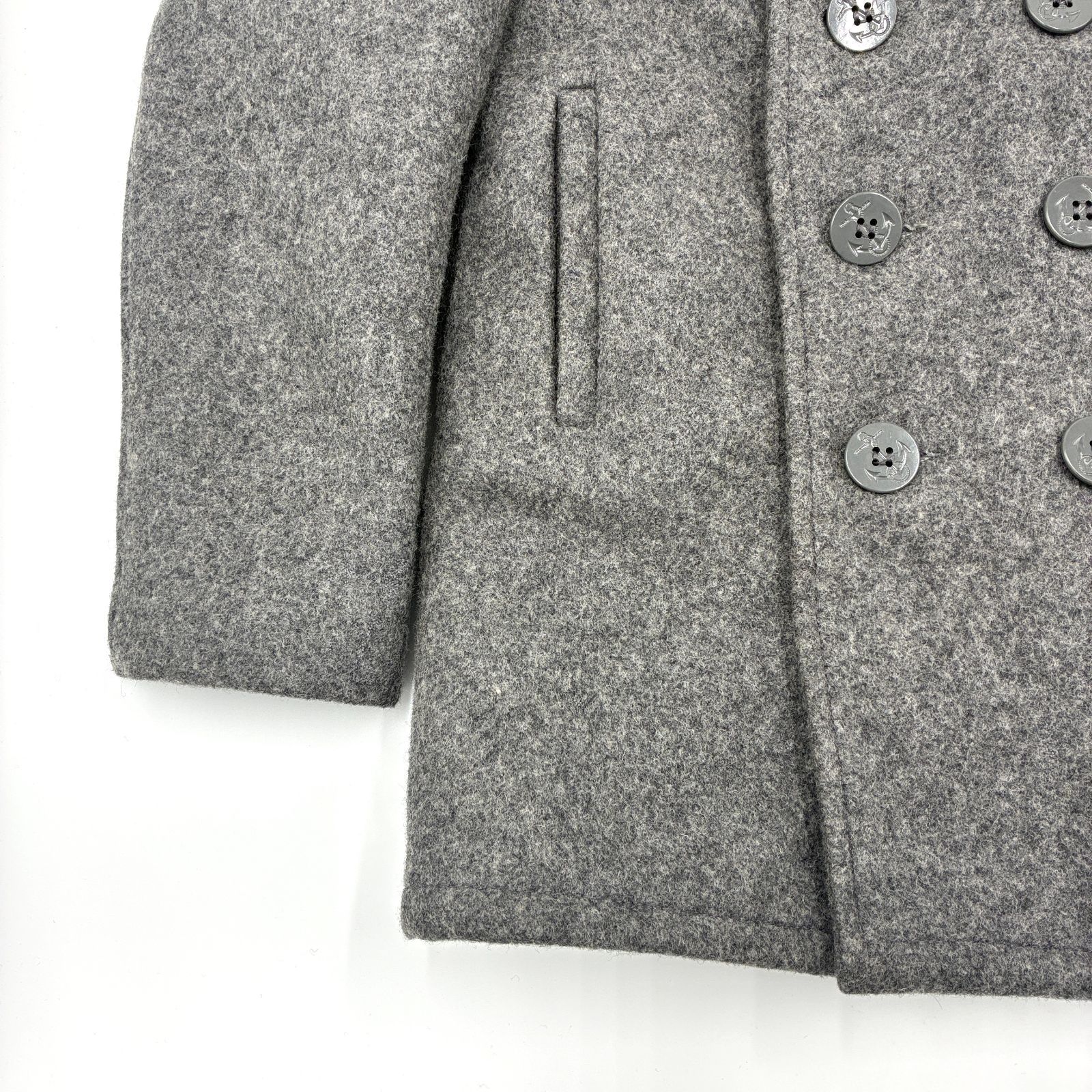 美品 SCHOTT NYC ショット U.S.740N ピーコート ウール グレー メンズ