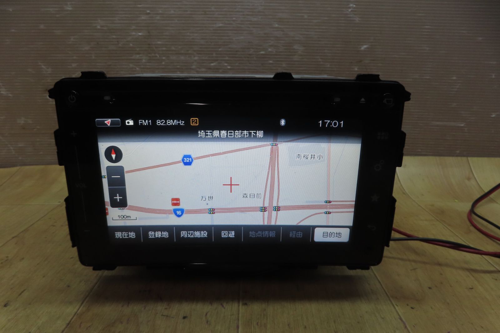 付 F 4988 スズキ ソリオ MA 36 S 39920 80 P 04 0 CE メモリーナビ 地図2016年 Bluetooth内蔵 CD DVD再生OK 本体のみ