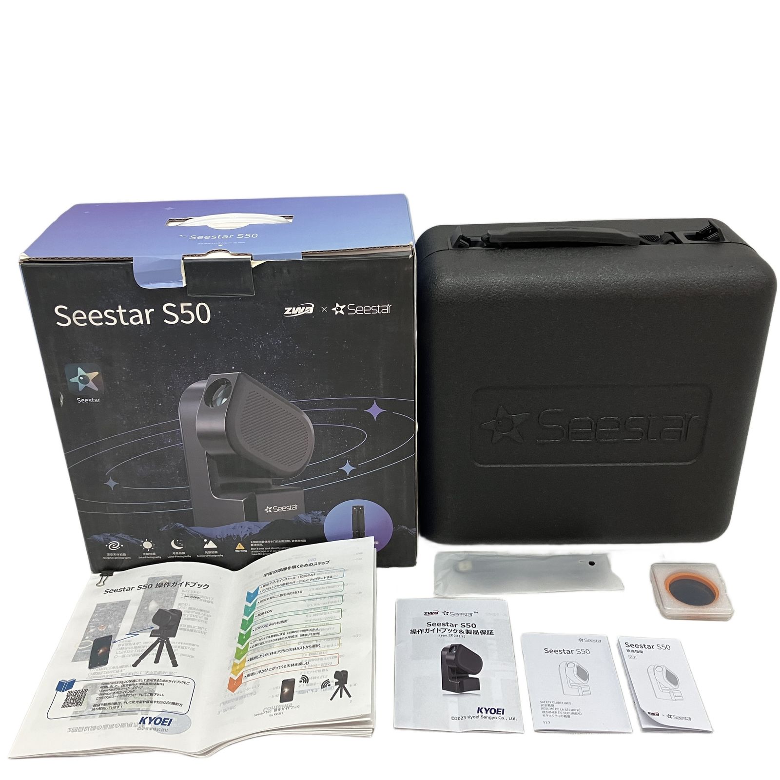 Seestar S 50 スマート天体望遠鏡 オールインワン 天体観測 アプリ連動 良好