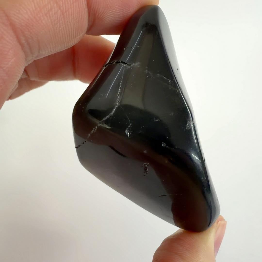 E32069】モリオン ペブル タンブル 黒水晶 Morion 天然石