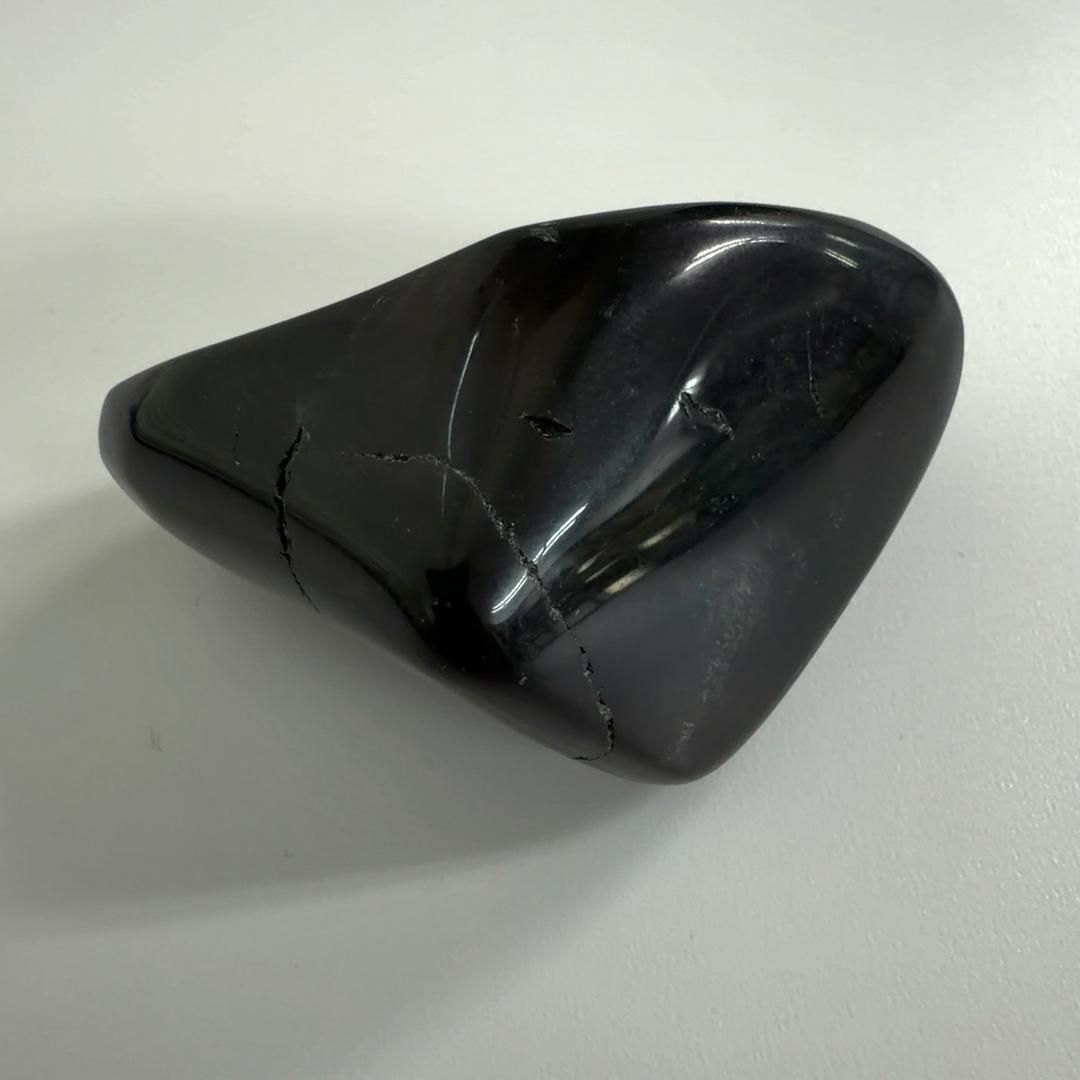 綺麗なモリオンたん！やん！ モリオン 水晶 カット水晶 タンブル水晶 光波動 ブレスレット B0924-04