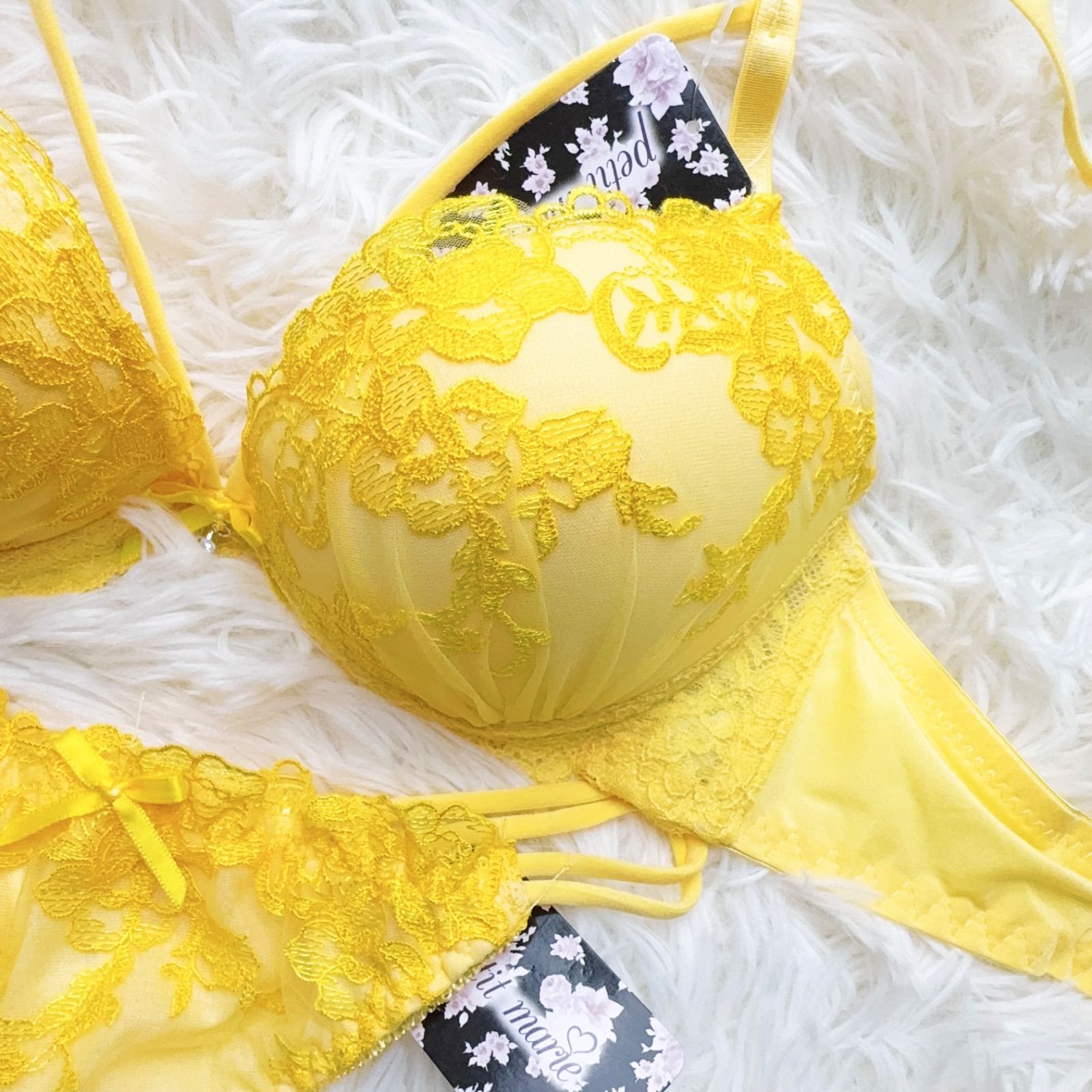 Maquigeriec イエロー ブラジャー E75 新品未使用】MARUKO_マキジェリーク_ブラジャー ショーツ（新色