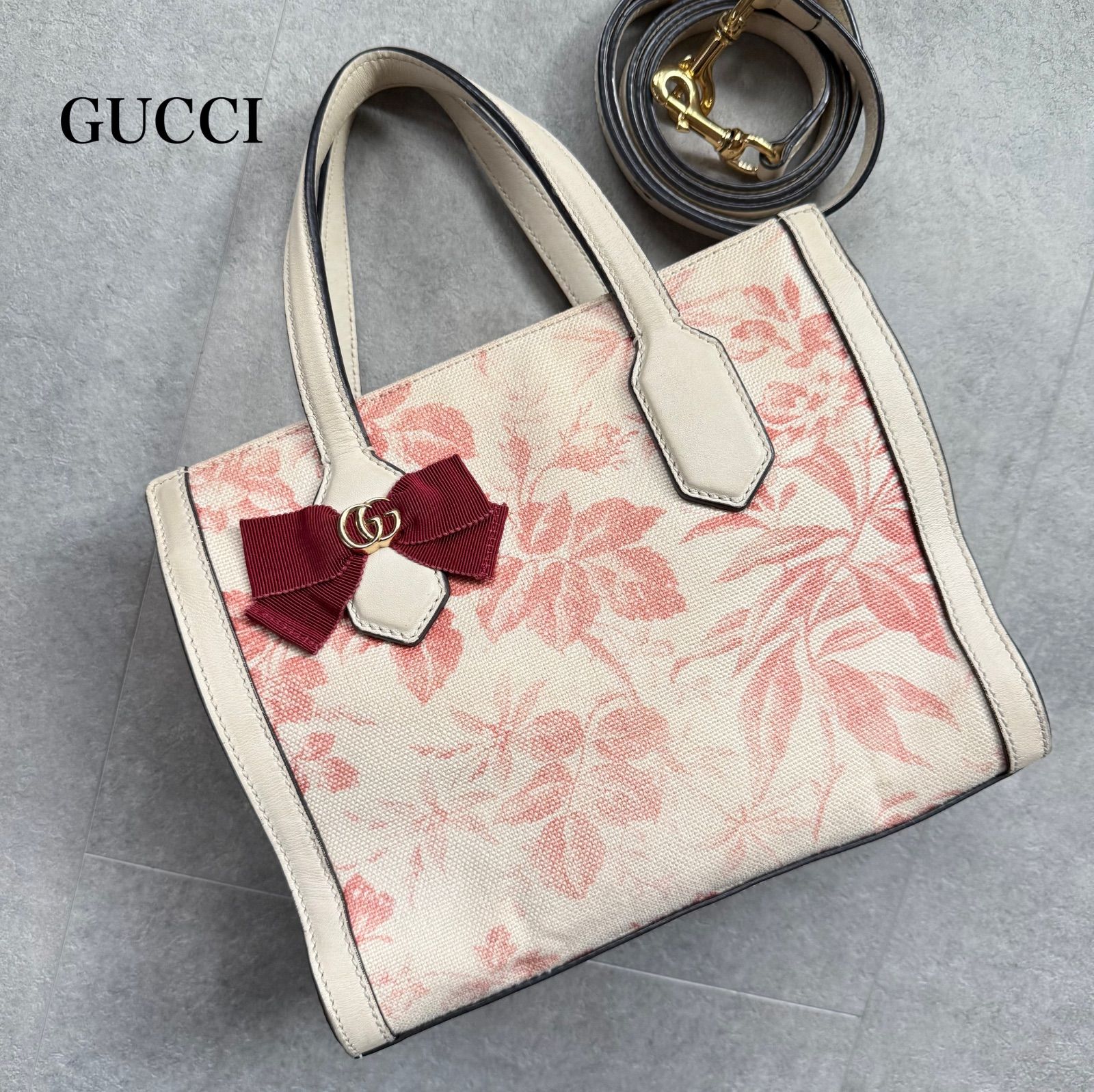 GUCCI グッチ GGリボン ハーバリウム 2wayショルダーバッグ 443089 
