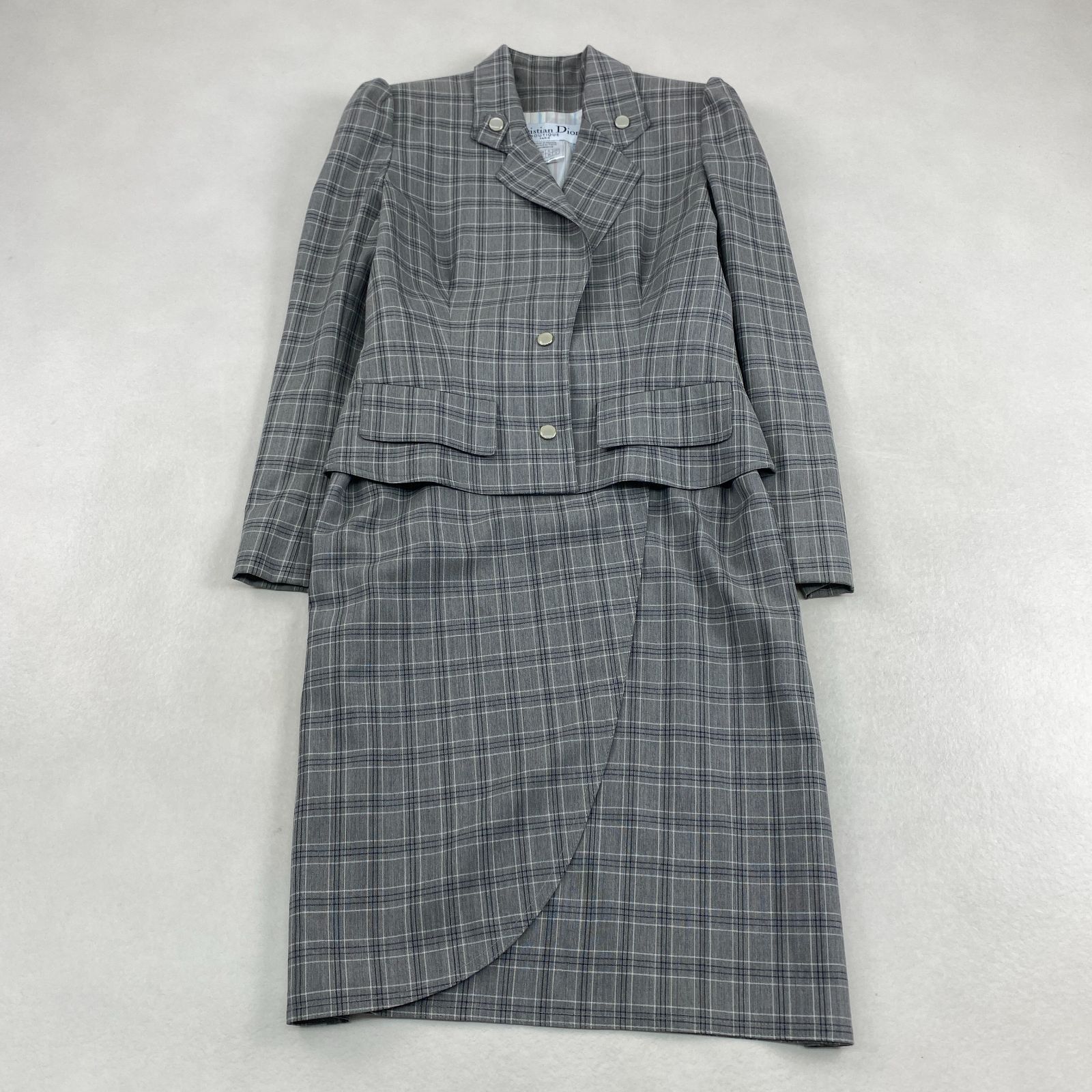 Christian Dior スーツ ガリアーノ期 セットアップ バブリー 肘パッチ