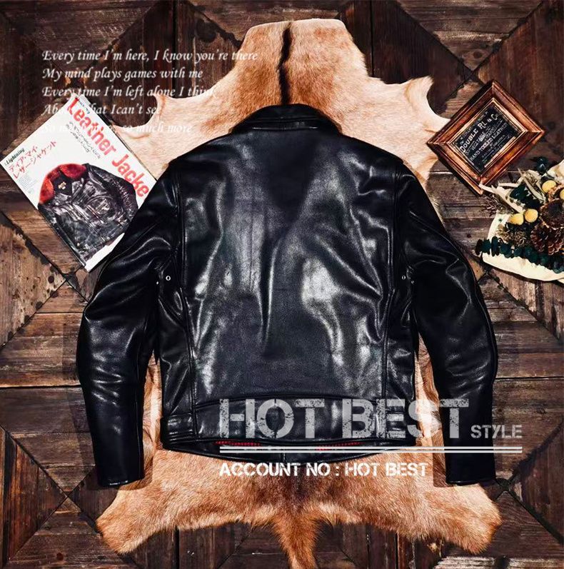 1.3mm カウハイド 復刻30'sスタイル レトロ シングルライダース 革