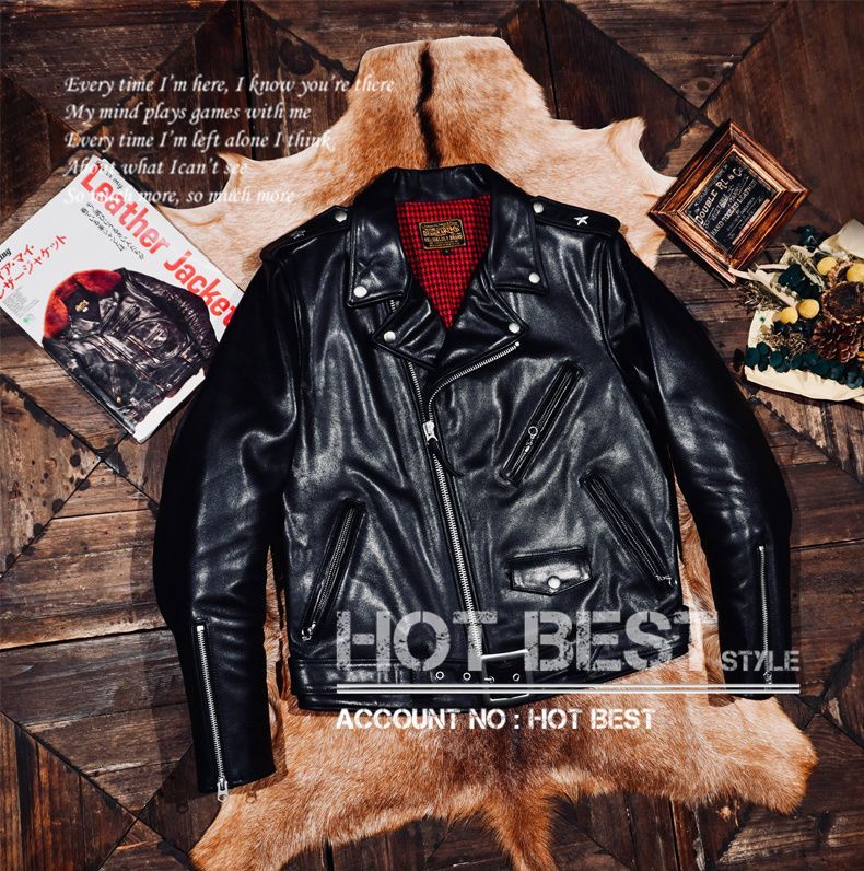 1.3mm カウハイド 復刻30'sスタイル レトロ シングルライダース 革