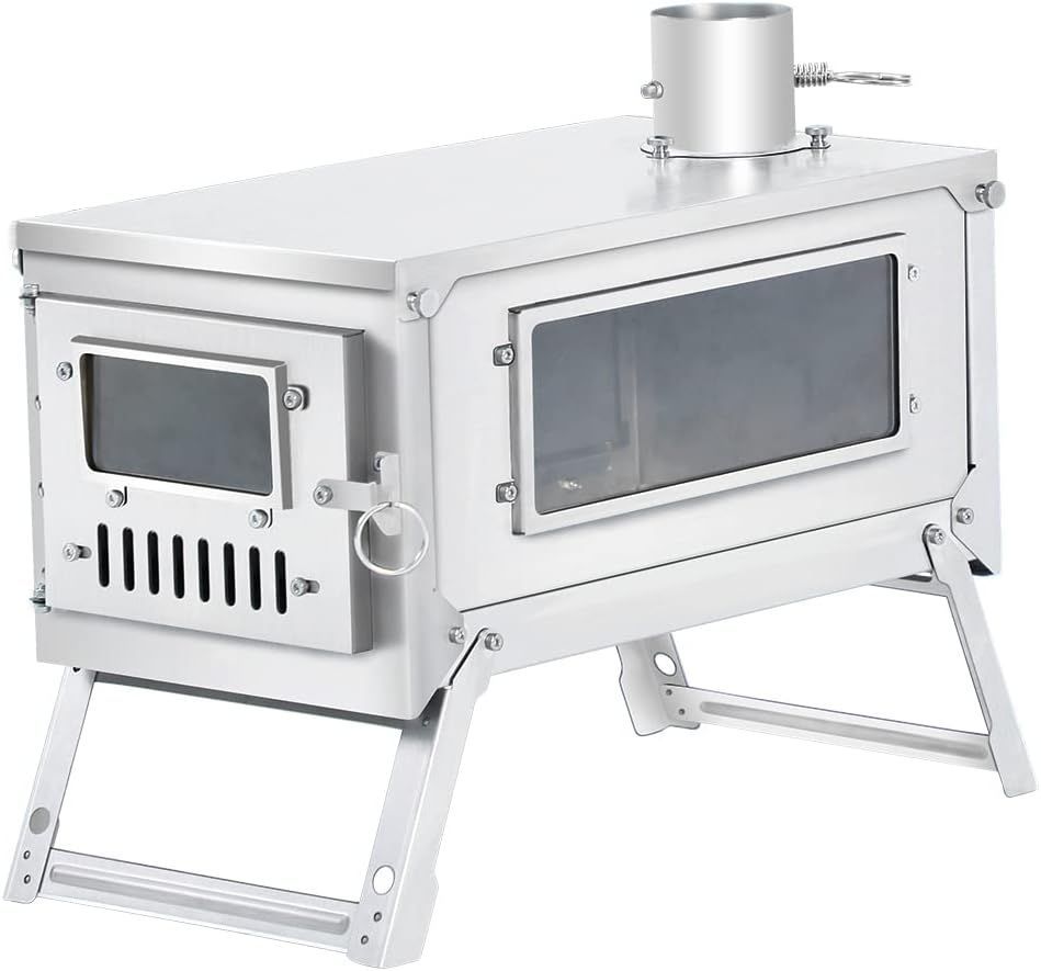 Soomloomチタン製折り畳み式薪ストーブ--524877