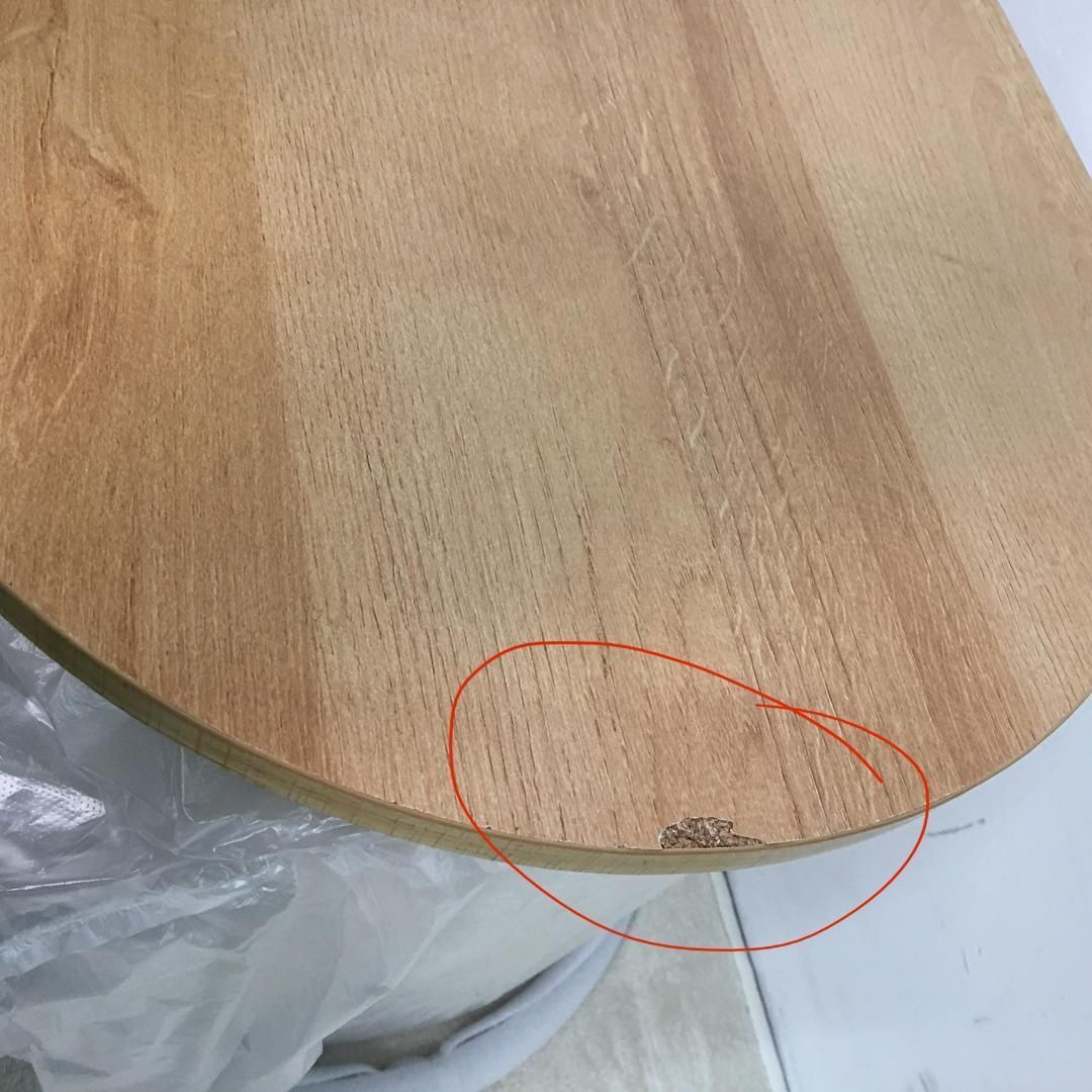 訳あり新品 ナチュラルテーブル 完成品 スツール2個付き 1340-170