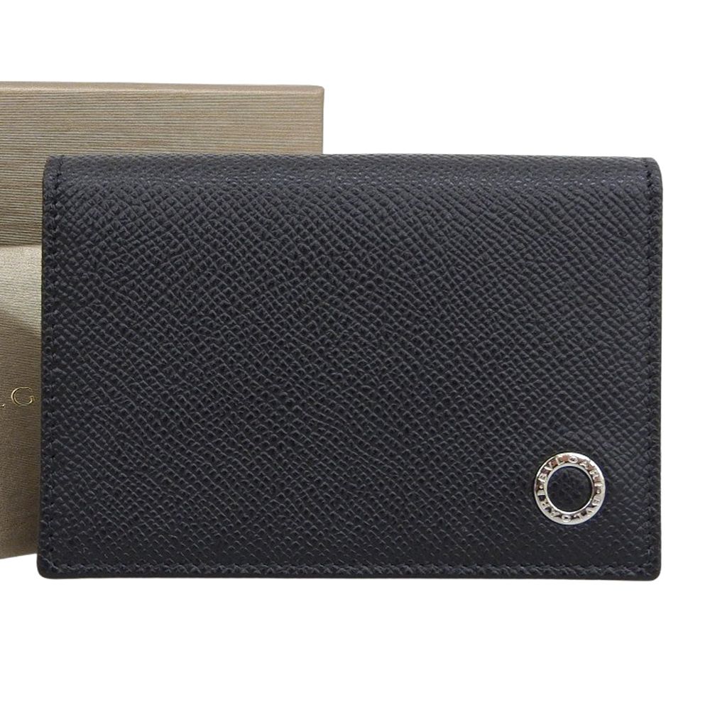 ブルガリ BVLGARI ブルガリブルガリ カードケース レザー ブラック 名刺入れ シンプル