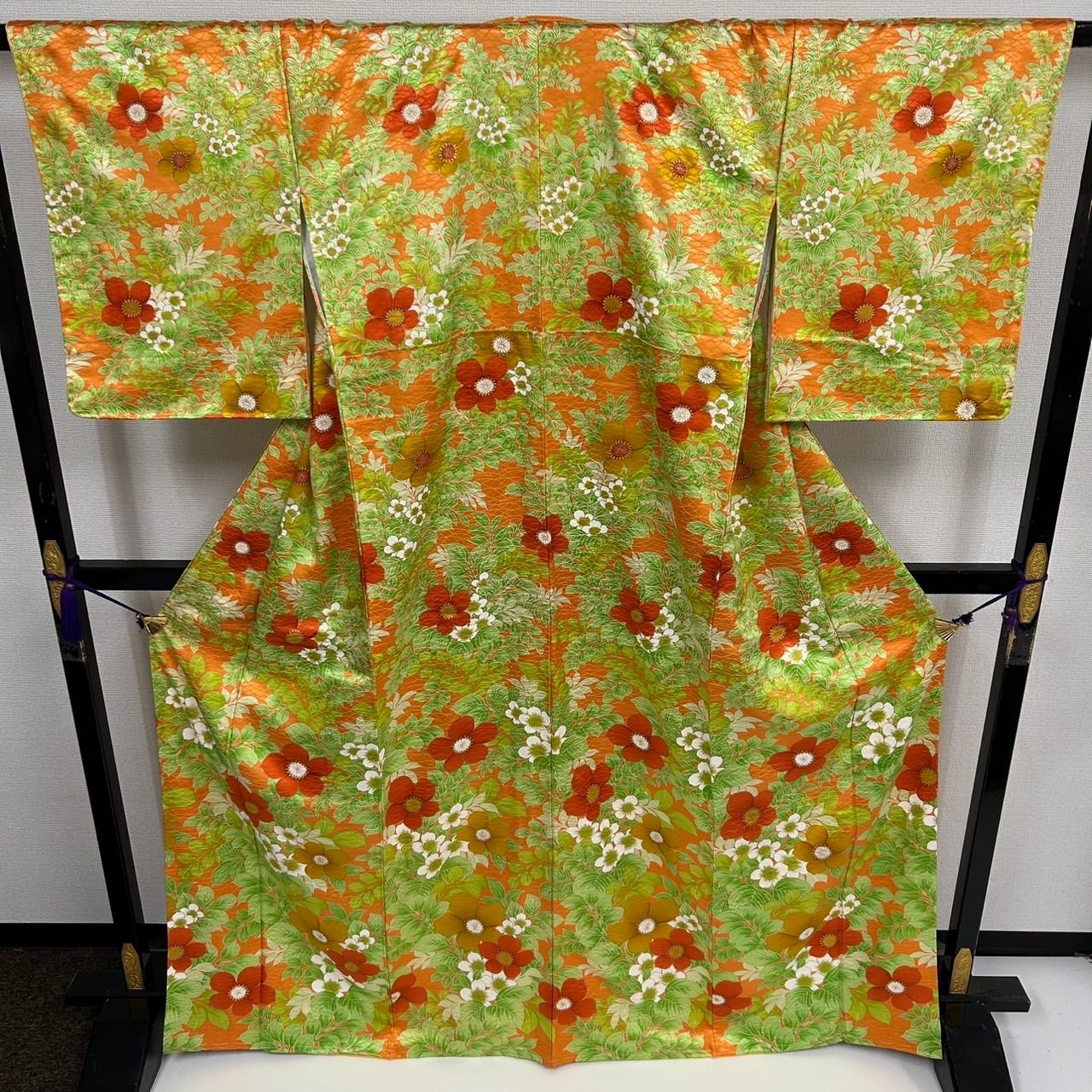 【ミヒャエル様❤️昭和レトロ ヴィンテージ モガファッション 着物 正絹小紋】 小紋 セミアンティーク着物 正絹 - メルカリ